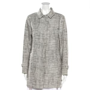 Burberry Plaid Print Coat